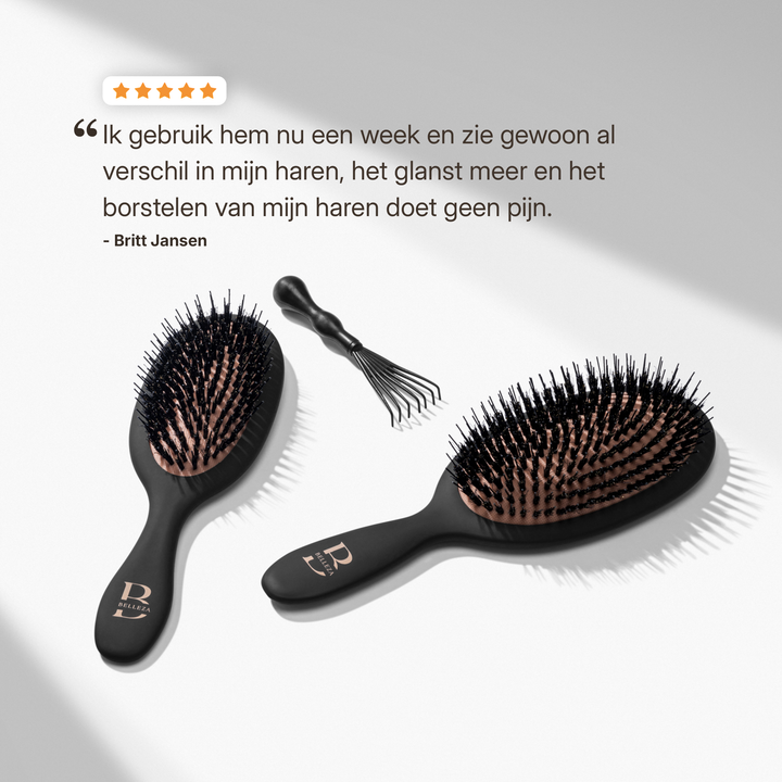 Boar Bristle Set – Elke Dag Glad, Sterk & Stralend Haar