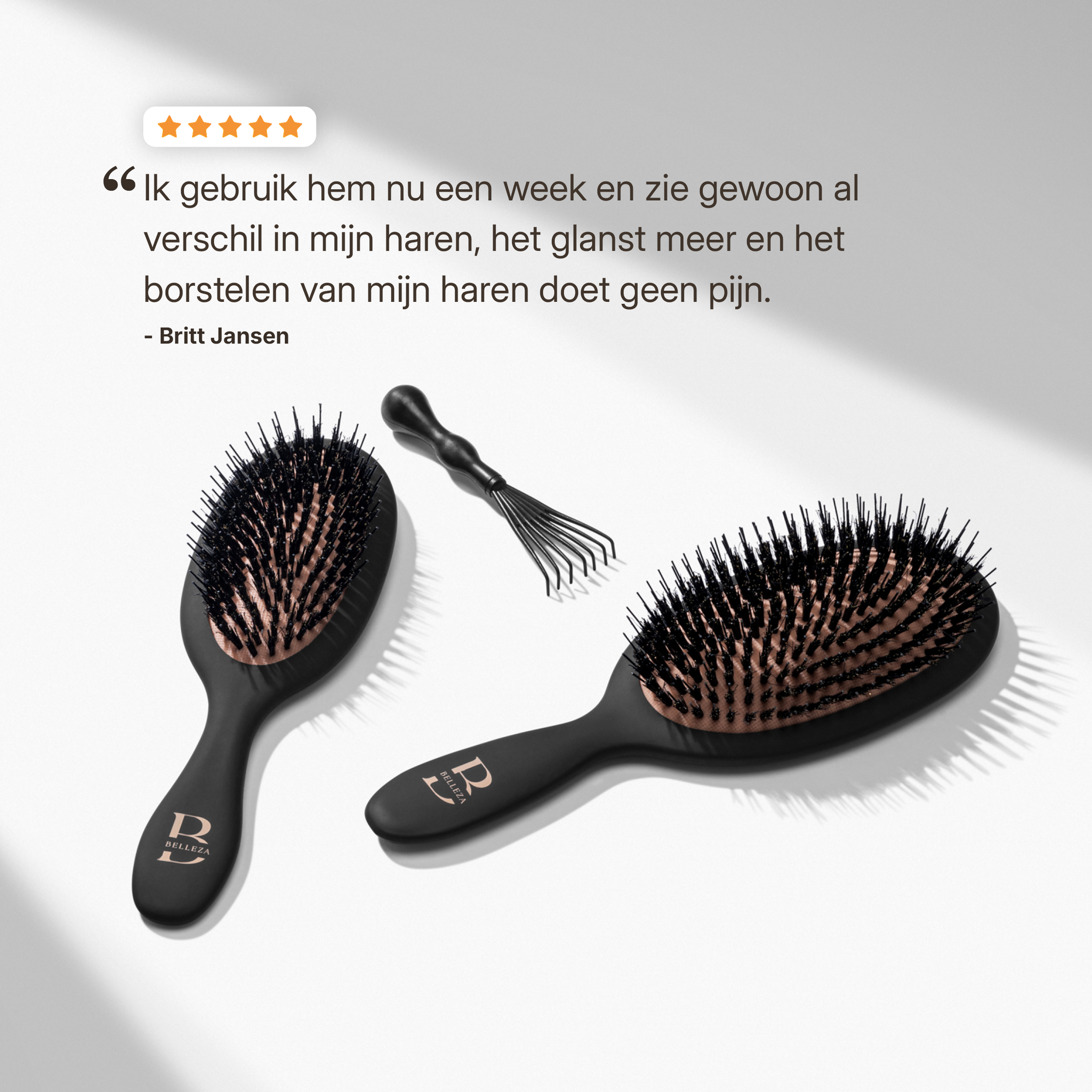 Boar Bristle Set – Elke Dag Glad, Sterk & Stralend Haar